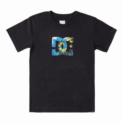 DC Star Tie Dye Kid's Black T-Shirt Australia Online OSD-948